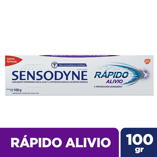 Crema Dental Sensodyne 100 gr Rapido Alivio