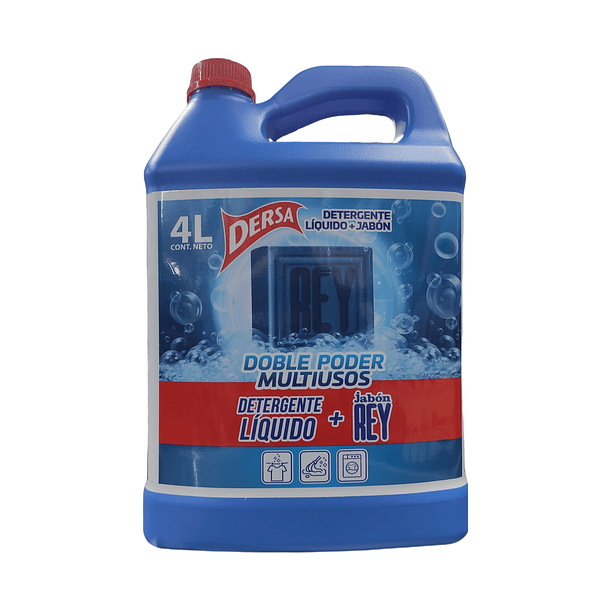 Detergente Liquido Dersa 4000 ml + Jabon Rey
