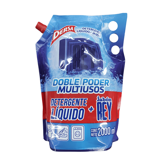 Detergente Liquido Dersa 2000 ml + Jabon Rey