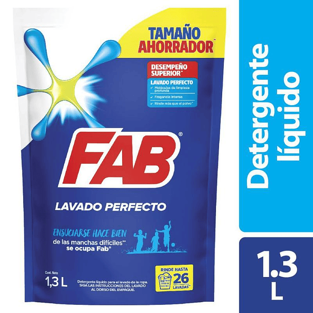 Detergente Liquido Fab 1300 ml