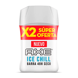 Desodorante Axe Barra 50 gr 2 Unidades Ice Chill Oferta
