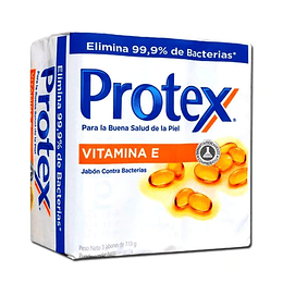 Jabon Protex 110 gr 3 Unidades Vitamina E
