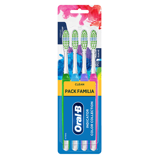 Cepillo Dental Oral B 4 Unidades Indicator Color Collection
