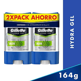 Desodorante Gillete Gel 82 gr 2 Unidades Aloe Oferta
