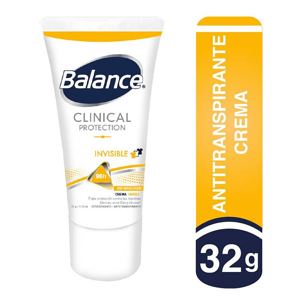 Desodorante Balance Clinical Crema Hombre 32 gr Invisible