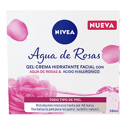 Crema Facial Nivea En Gel 50 ml Agua De Rosas 