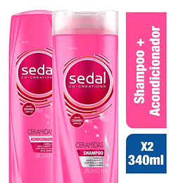 Shampoo Sedal 340 ml + Acondicionador 340ml Ceramidas Oferta