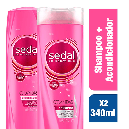 Shampoo Sedal 340 ml + Acondicionador 340ml Ceramidas Oferta