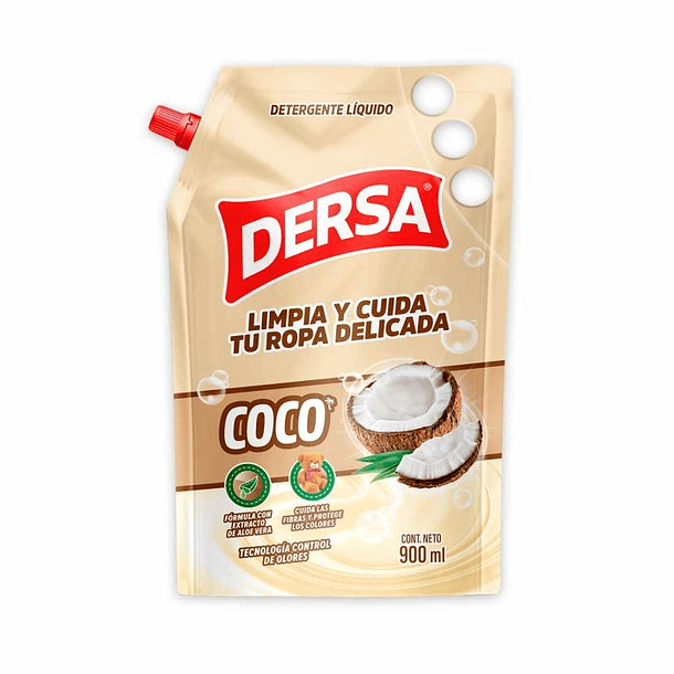Detergente Liquido Dersa 900 ml Coco