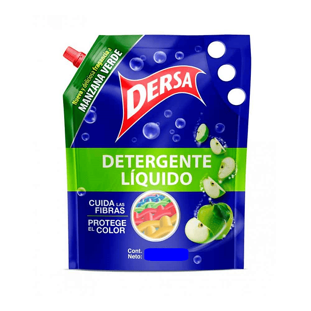 Detergente Liquido Dersa 900 ml Manzana Verde
