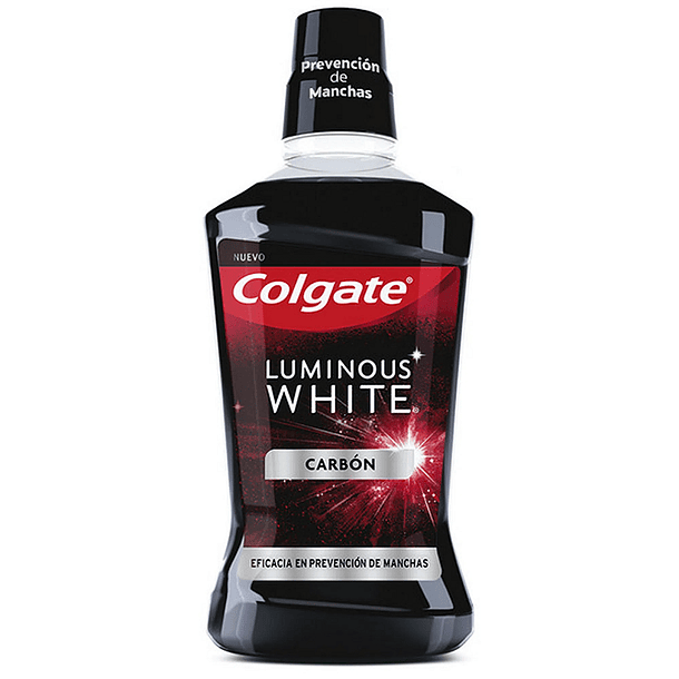 Enjuague Bucal Colgate Luminous White 250 ml Carbon Activado