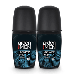 Desodorante Arden For Men Roll On 50 ml Power Pro Tech 2 Unidades Oferta
