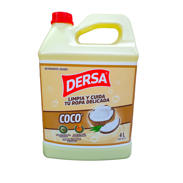 Detergente Liquido Dersa 4000 ml Coco