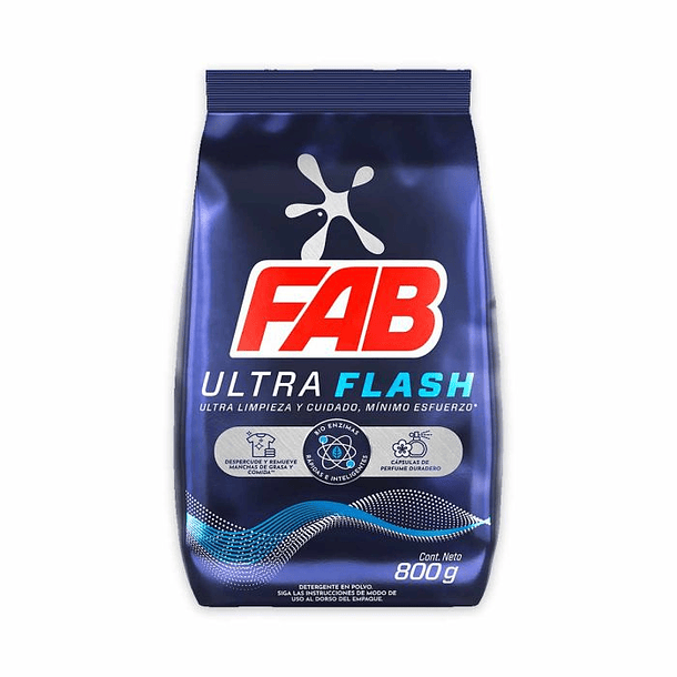 Detergente Fab 800 Gr Ultra Flash