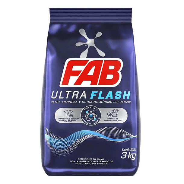 Detergente Fab 3000 gr Ultra Flash