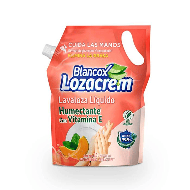 Lavaloza Liquido Lozacrem 720ml Humectanta Con Vitamina E