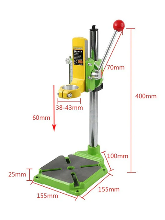 Prensa Taladro Soporte Pedestal Porta Taladro Banco 3