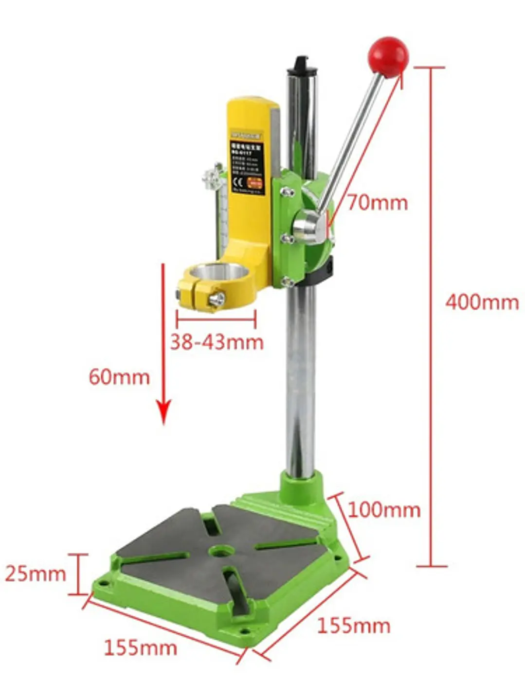 Prensa Taladro Soporte Pedestal Porta Taladro Banco 3