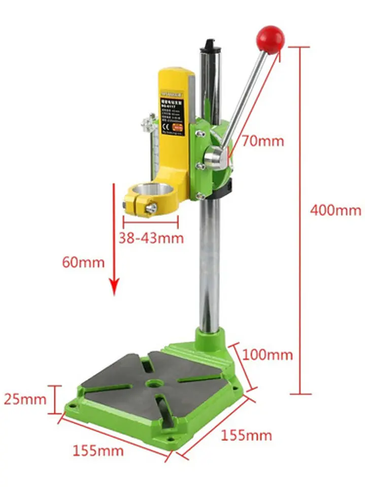 Prensa Taladro Soporte Pedestal Porta Taladro Banco 3