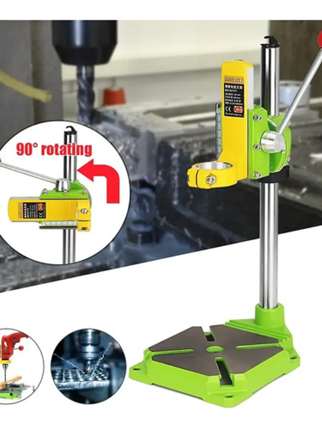 Prensa Taladro Soporte Pedestal Porta Taladro Banco 4