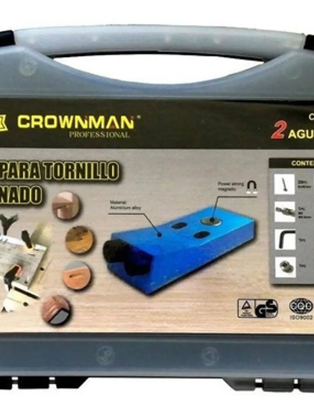 Guia Tornillo Inclinado 2 Agujero + Accesorios + Maleta 1