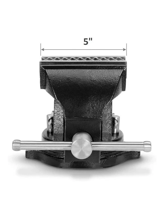 Tornillo Mecánico Banco 5 Base Giratoria 360° Y Yunque 2