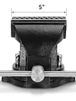 Tornillo Mecánico Banco 5 Base Giratoria 360° Y Yunque - Miniatura 2