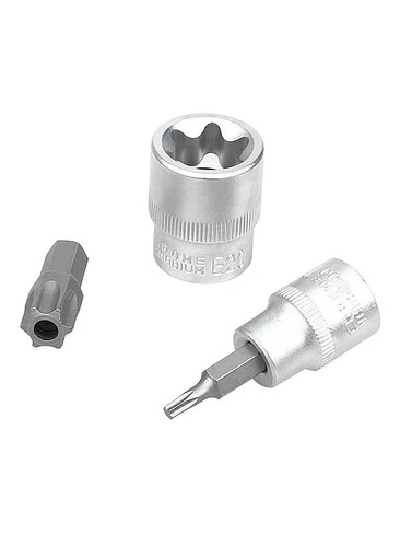 Juego De Dados Torx Tipo Estrella Macho Y Hembra 3/8  34pcs 3