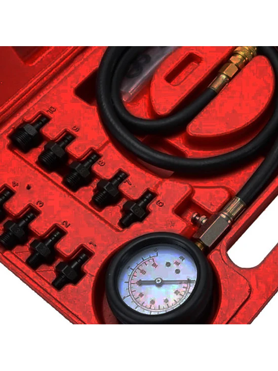 Kit Medidor Manómetro Presión De Aceite Automotriz Universal 4