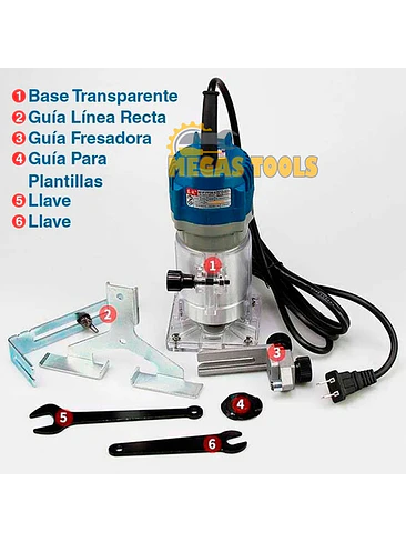 Fresadora Router Tupi 6.35mm 350 W + Set De 12 Fresas  4