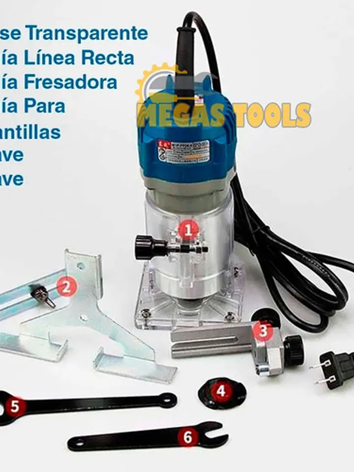 Fresadora Router Tupi 6.35mm 350 W + Set De 12 Fresas  4