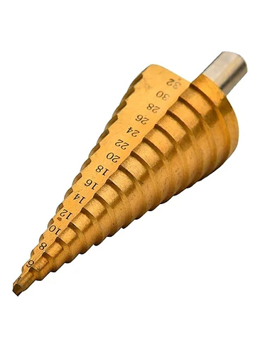 Set 3 Broca Conica Escalonada 4 A 32 Mm Paso A Paso 3
