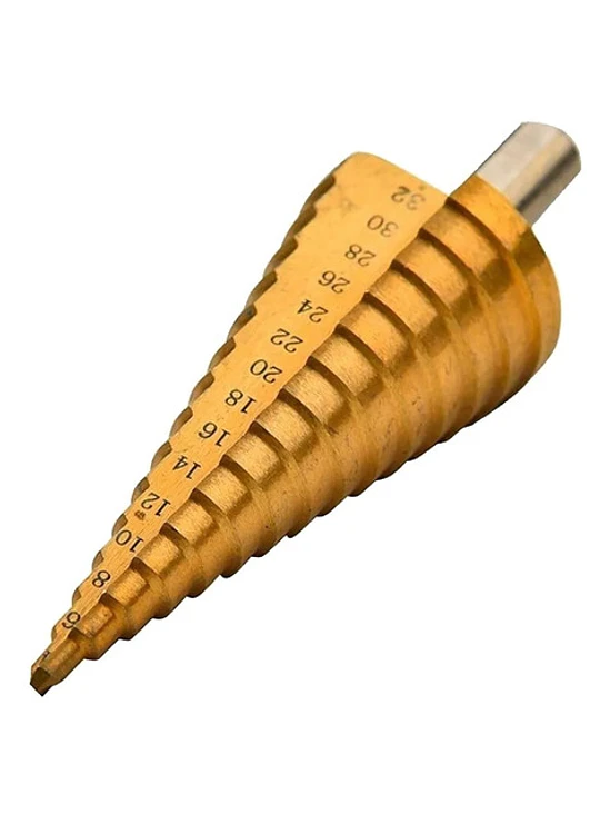 Set 3 Broca Conica Escalonada 4 A 32 Mm Paso A Paso 3