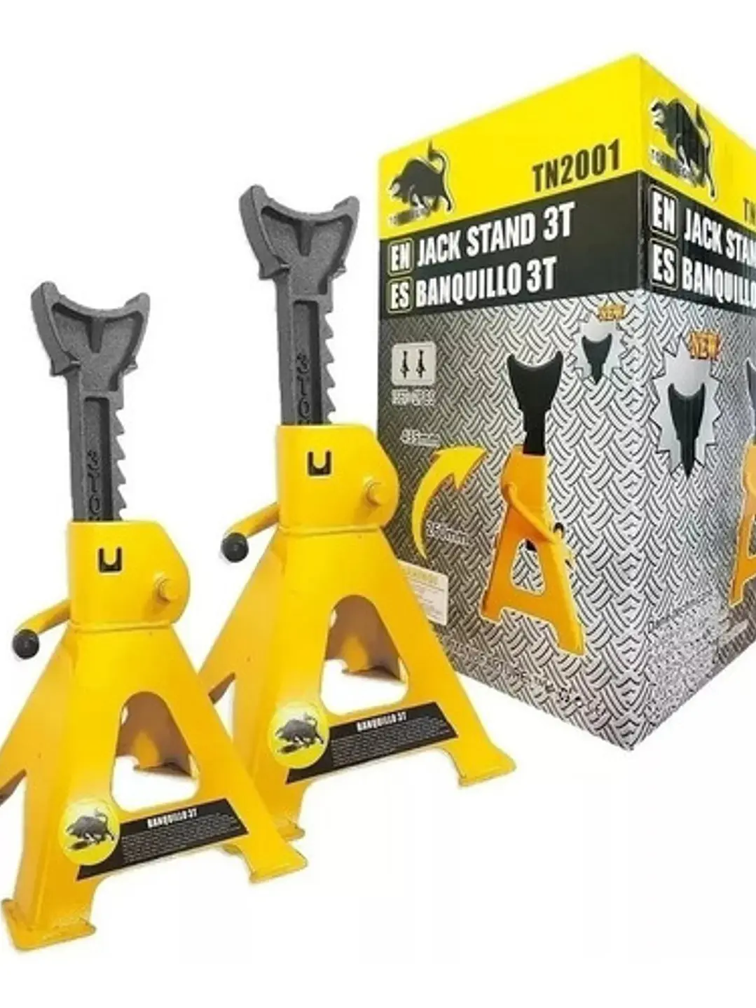 Banquillos Caballete Soporte 3 Toneladas 2 Pcs  1