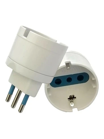 Adaptador Enchufe Europeo A Nacional Chile Sec  1