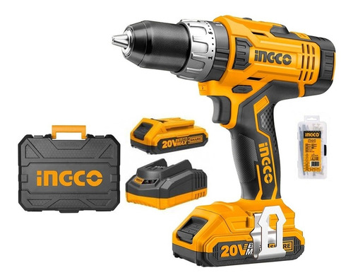 Taladro Atornillador Inalambrico 20v 13mm Ingco Cdli20602