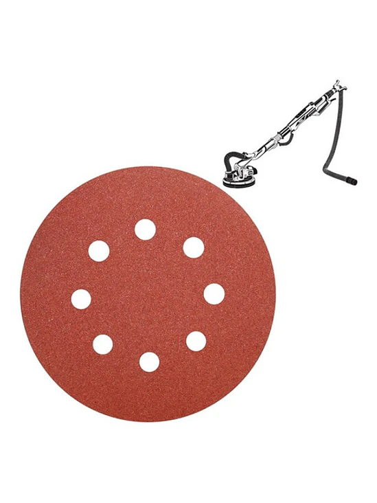 Set 6 Lijas Velcro  225mm Para Lijadora De Pared Drywall 1