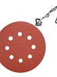 Set 6 Lijas Velcro  225mm Para Lijadora De Pared Drywall - Miniatura 1