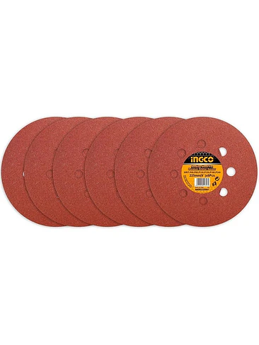 Set 6 Lijas Velcro  225mm Para Lijadora De Pared Drywall 2