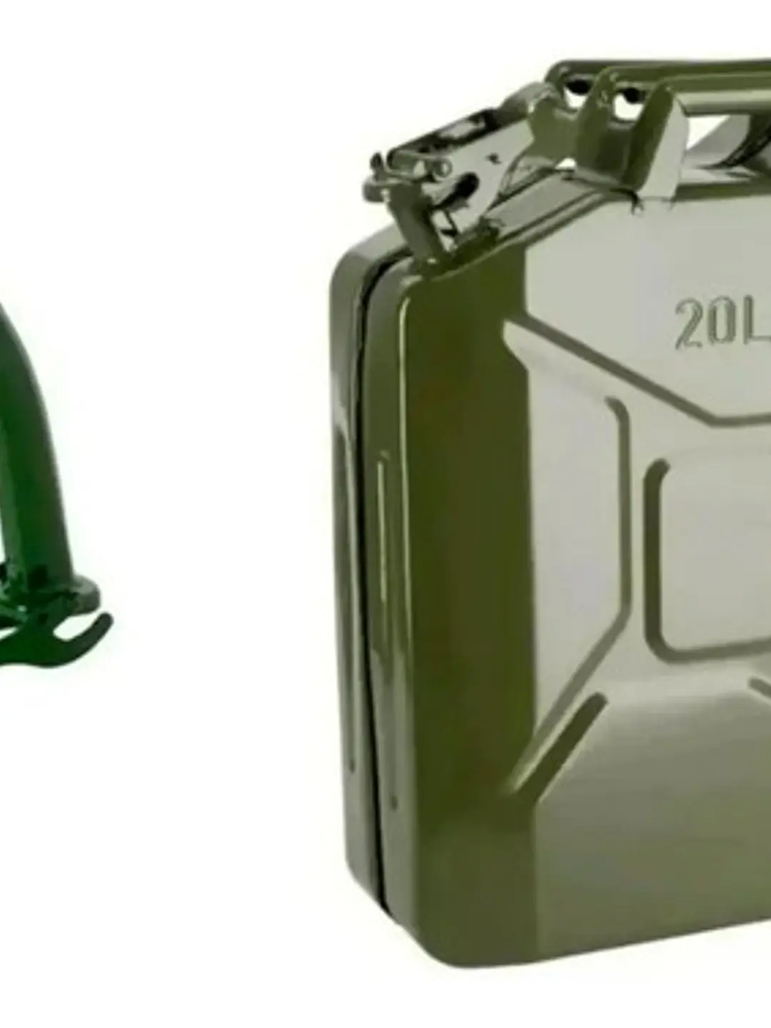 Bidon 20 Litros Metálico Bencina + Dispensador Hermético 1