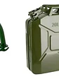 Bidon 20 Litros Metálico Bencina + Dispensador Hermético - Miniatura 1