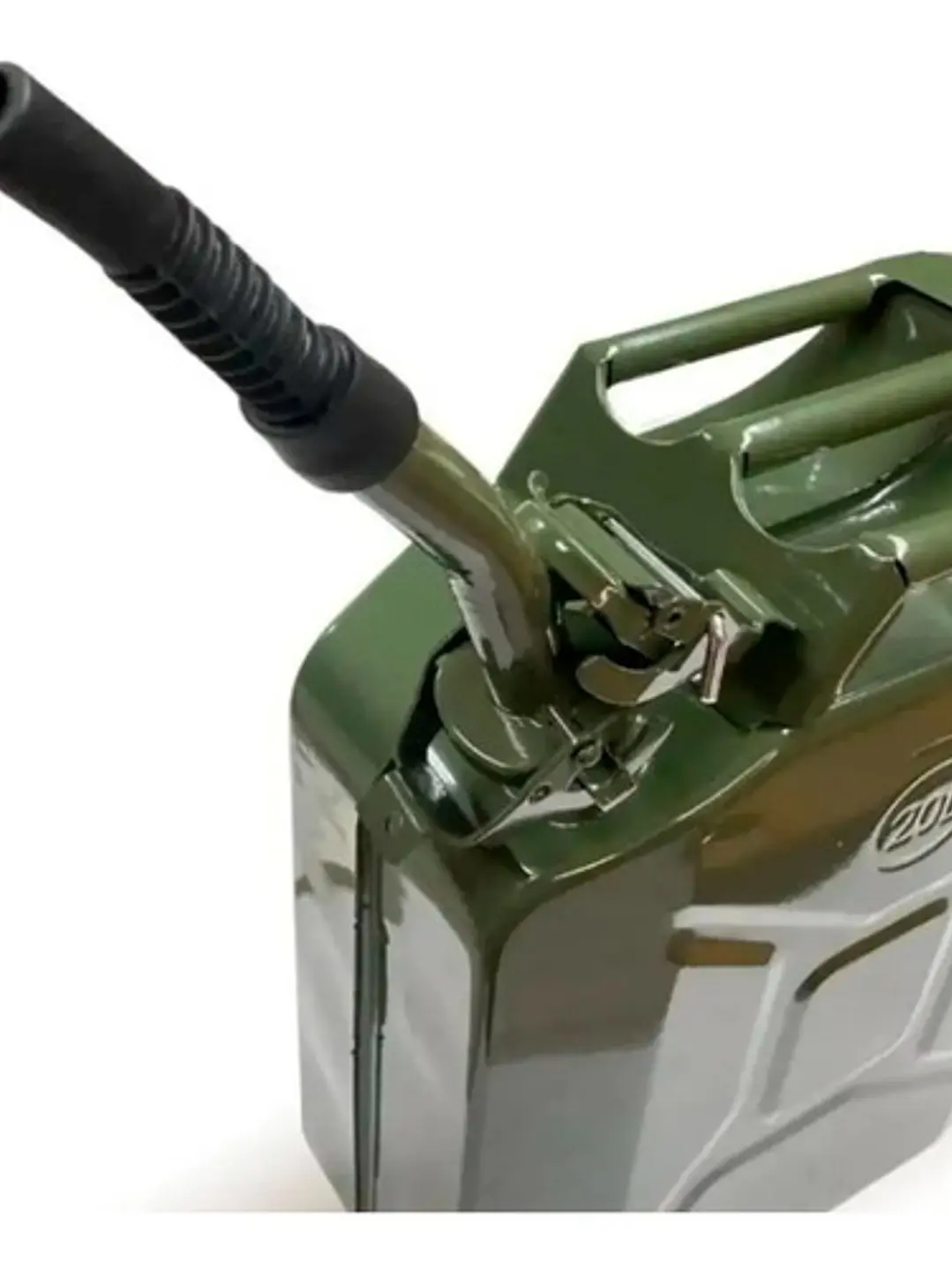 Bidon 20 Litros Metálico Bencina + Dispensador Hermético 2