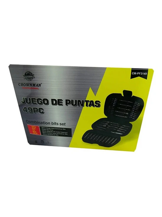 Juego De Puntas De Desarmador 49 Piezas Crownman 2