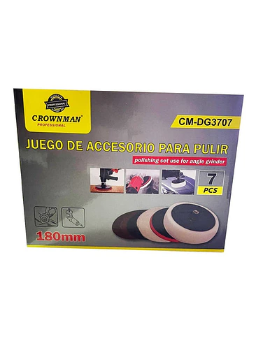 Juego De Accesorios Para Pulir 7 Piezas 180mm 2