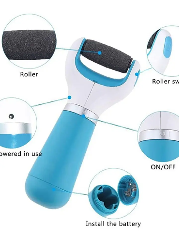 Lima Para Pies Removedor Extractor De Callos Recargable Usb  4