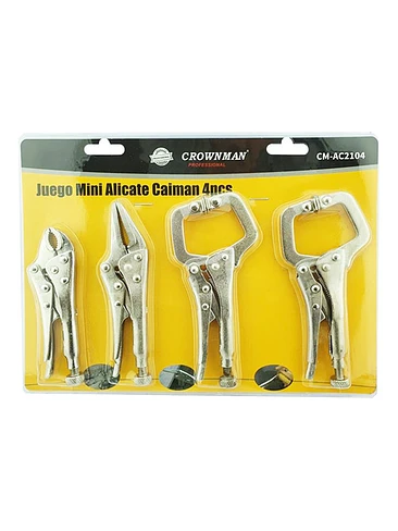 Set Kit Juego De Mini Alicate Caiman 4 Piezas Crownman 1