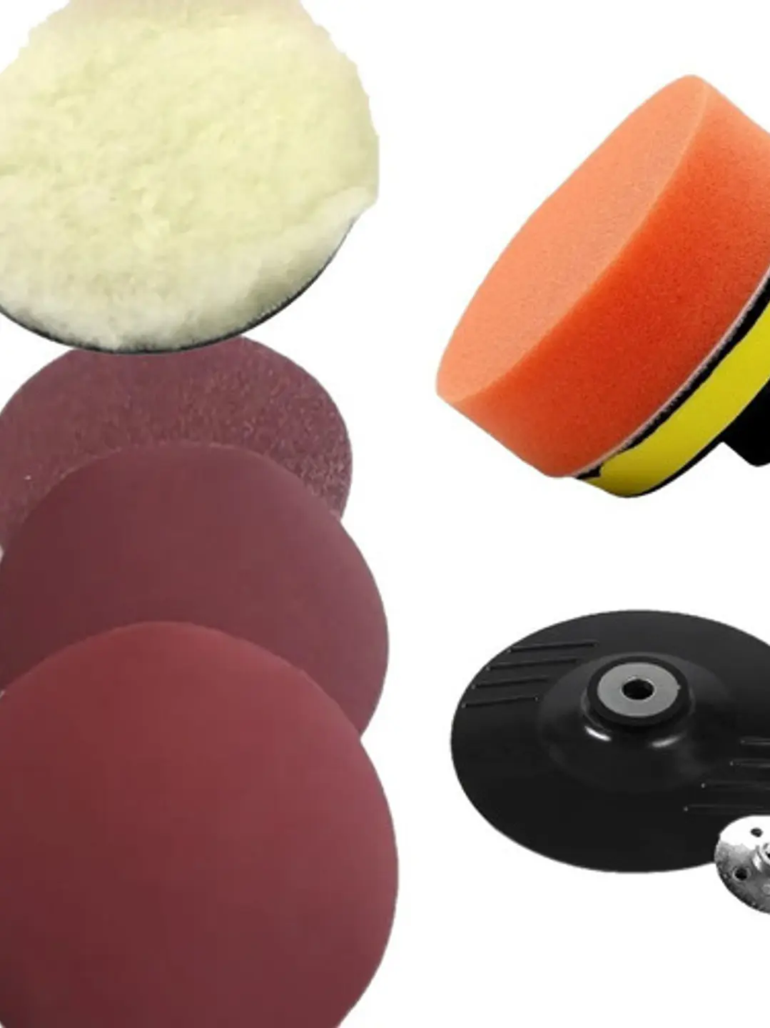 Set Juego Discos Accesorios Para Pulir 115mm 7pcs 1