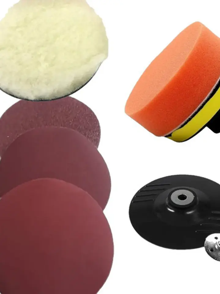 Set Juego Discos Accesorios Para Pulir 115mm 7pcs 1
