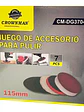 Set Juego Discos Accesorios Para Pulir 115mm 7pcs - Miniatura 2