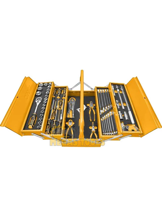 Caja De Herramientas Metálica 59 Piezas Ingco 1